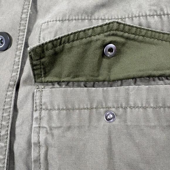 Utility Military Jacket Olive Green Cotton Madewell Womens M Fits - Picture 5 of 8